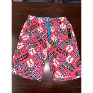 NWOT New Directions Flip Flop Print Long Sleep Shorts Size Small